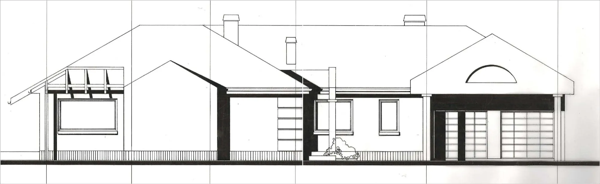 LUBLINEK — single-family house with garages — Single-family housing, AKWADRAT Studio