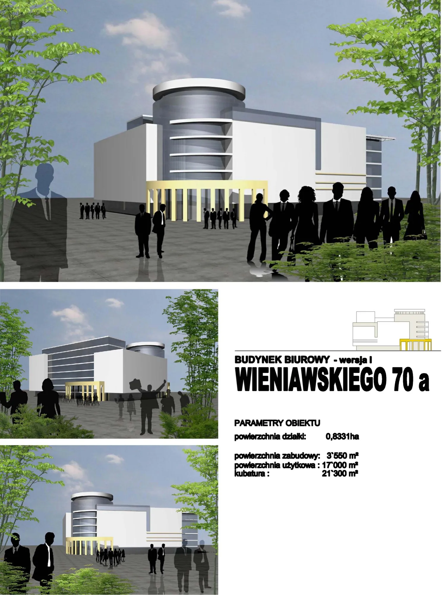 WIENIAWSKIEGO — office development, I — Public & commercial buildings, AKWADRAT Studio