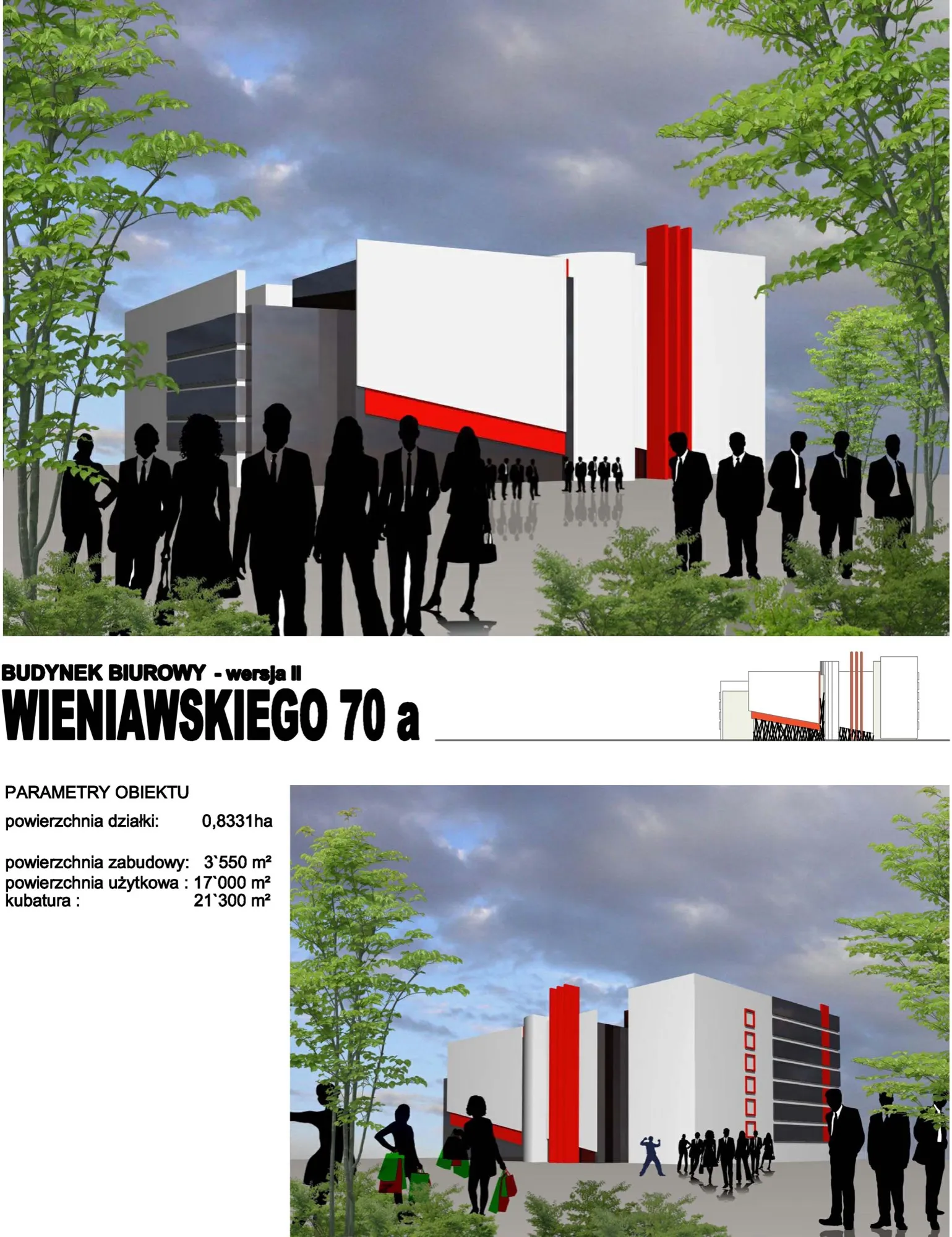 WIENIAWSKIEGO — office development, II — Public & commercial buildings, AKWADRAT Studio